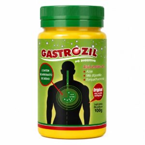 GASTROZIL PÓ DIGESTIVO 100g-AZIA. MÁ DIGESTÃO, EMPACHAMENTO.