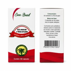 UNHA DE GATO E UXI AMARELO- 60 Cap/500 mg