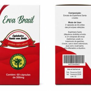 ESPINHEIRA SANTA COM BOLDO-(60 Cap-500 mg)